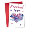 thumbnail image 1 of Eternal Love Greeting Card – Beautiful Floral Heart Design – Blank Inside with Red Envelope – Perfect for Anniversaries, Weddings, or Romantic Gestures, 1 of 2