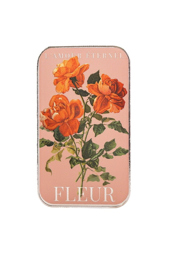 Eternal Love Roses 1 oz Silver Color Bar .999 Fine Silver Bar by Scottsdale Mint
