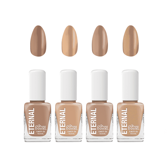 Eternal Nail Polish Collection: Light Nudes - 4PCS, 0.46 fl oz ea.