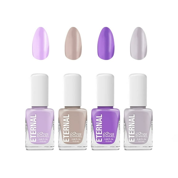 Eternal Nail Polish Collection: Lilac - 4PCS, 0.46 fl oz Ea