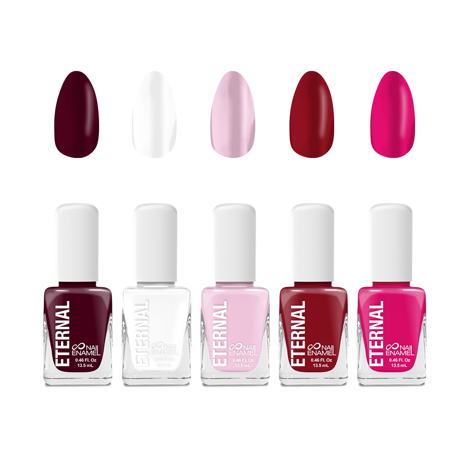 Eternal Nail Polish Collection: Rose All Day - 5PCS (0.46 fl oz ea)