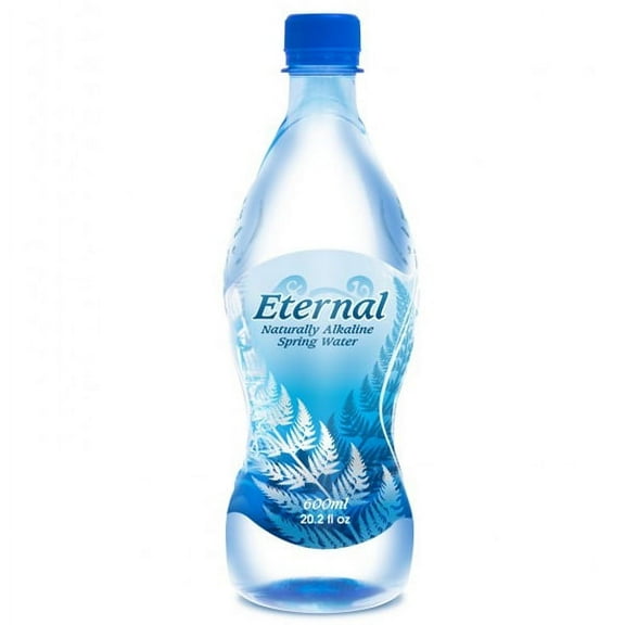 Eternal Naturally Alkaline Spring w-a-t-e-r 600 ml Plastic Bottles * 24