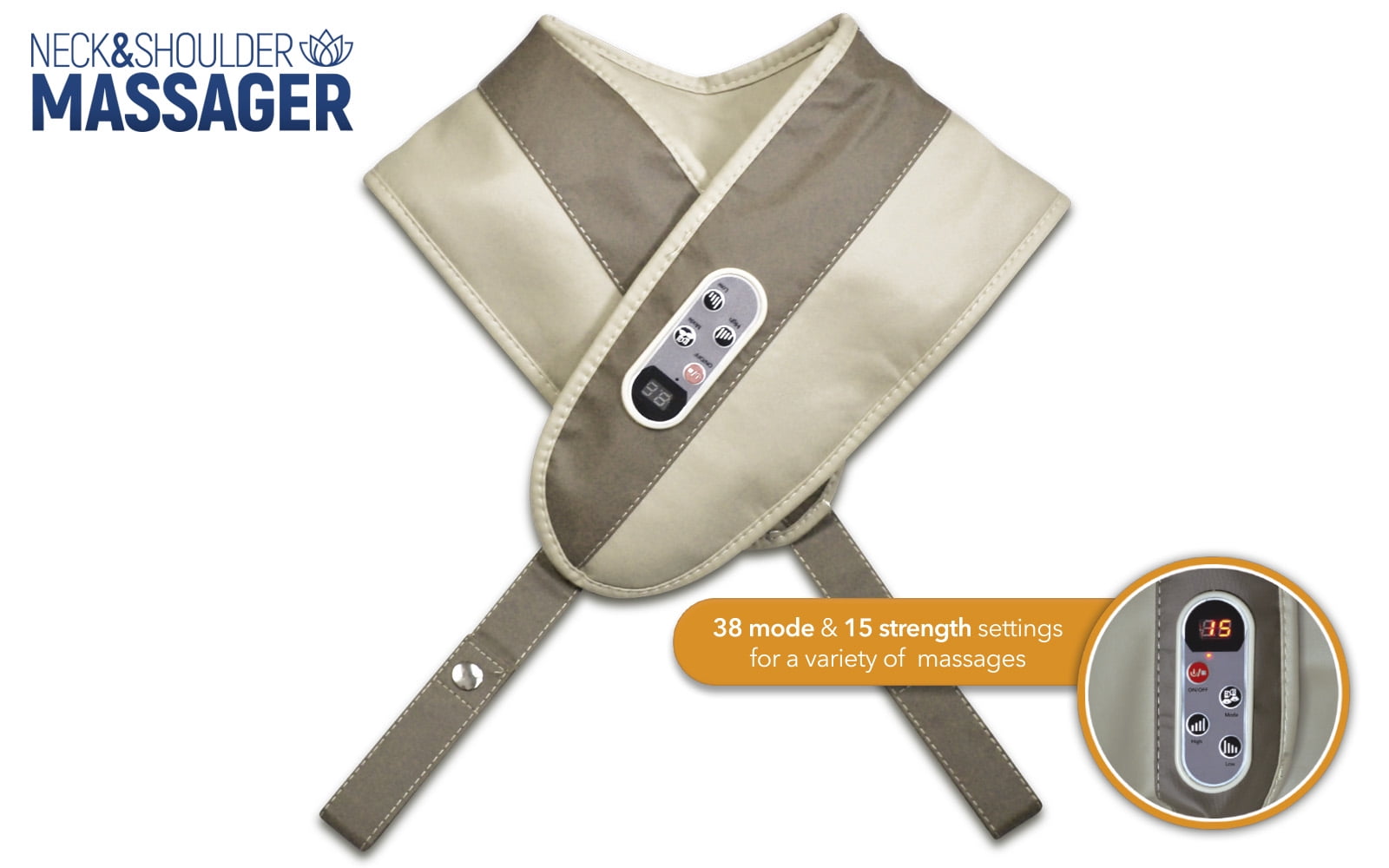 Eternal Neck Back and Cervical Massager | Percussive Massager with Soft and Deep Kneading Massage Ideal for Neck, Back, Shoulder, Feet
