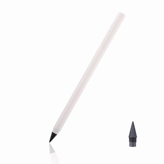 Eternal Pencil, No Sharpening Metal Tip Writing Tool, Reusable Ink-Free Alloy Pen for Sketching and Daily Notes, Smudge-Proof Erasable Instrument for Artists and Office Use