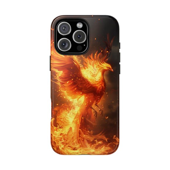 Eternal Phoenix Fire Bird Rising Flames Mythical Phone Case for iPhone, Galaxy, Pixel - Lifetime Warranty