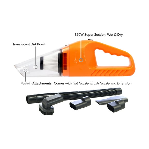 Eternal Portable Car Vacuum Cleaner High Power Corded Handheld Vacuum with Accessories for Detailing and Cleaning Car Interior