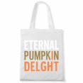 thumbnail image 1 of Eternal Pumpkin Delight Leopard Print For Fall Thanksgiving Halloween Canvas Bag 2Pcs, 1 of 5