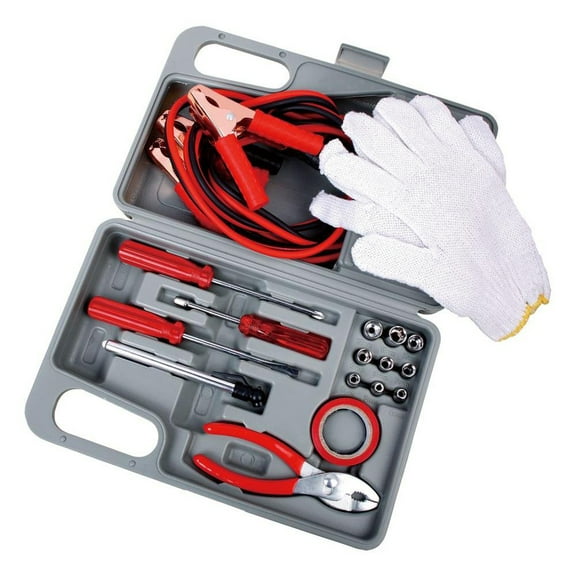 Eternal Roadside Emergency Kit Automotive Pack Roadside Assistance & Jumper Cables, 31 Piece