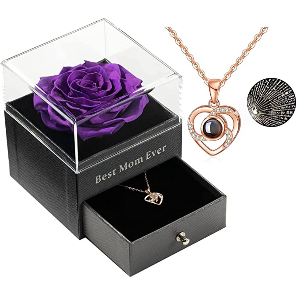 Forever Rose Gift With Pearl Necklace - IGP Gifts, Indian Gifts Portal, Send Online Gifts, Order Online Gifts, Online Gift Store, Gifts Delivery