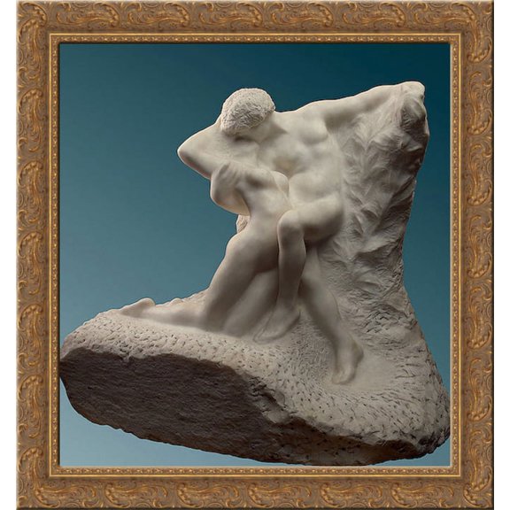 Eternal Spring 24x20 Gold Ornate Wood Framed Canvas Art by Auguste Rodin