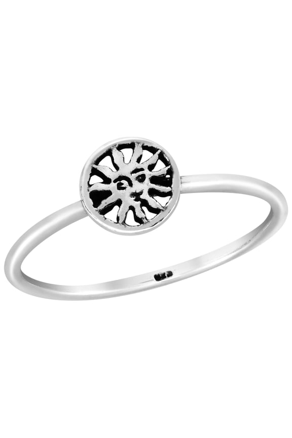 Eternal Sun Force of Life .925 Sterling Silver Band Ring-8