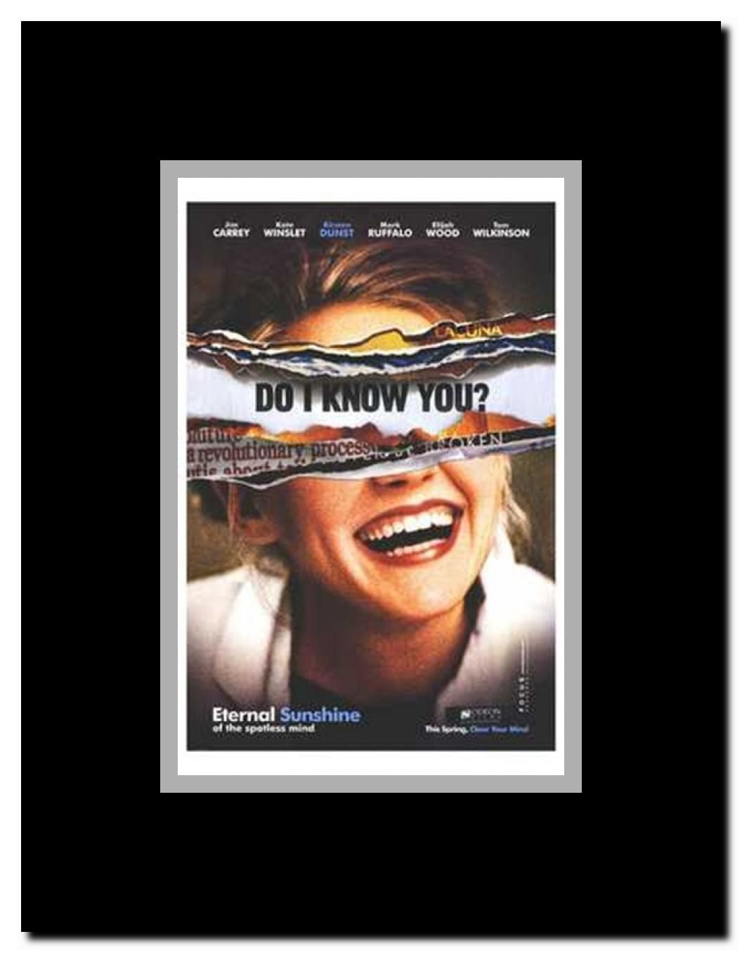 Eternal Sunshine of the Spotless Mind Framed Movie Poster