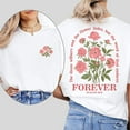 thumbnail image 1 of Eternal Truth Grass Withers Flower Fades Print Tshirt Isaiah 40:8 Bible Verse Graphic Tees Christian Faith Based Short Sleeve Casual Tops Cotton Shirts White,4XL, 1 of 8