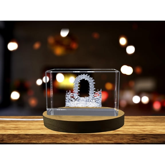 Eternal Vows: 3D Engraved Crystal Wedding Arch
