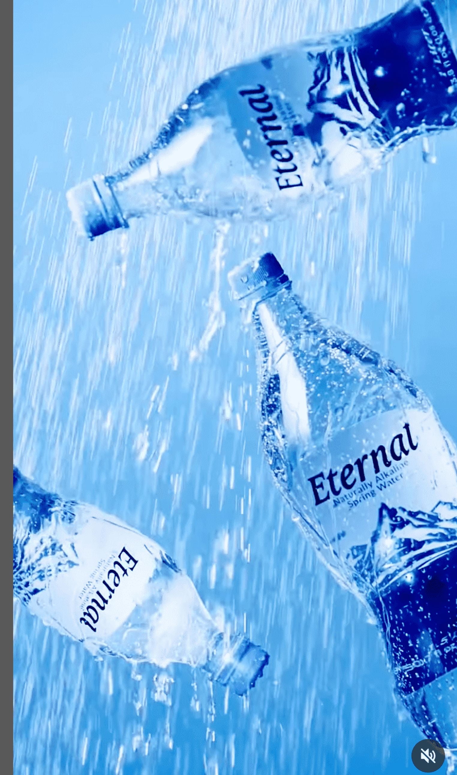 Eternal Water, Naturally Alkaline Spring Water, 1 liter bottles 6pack