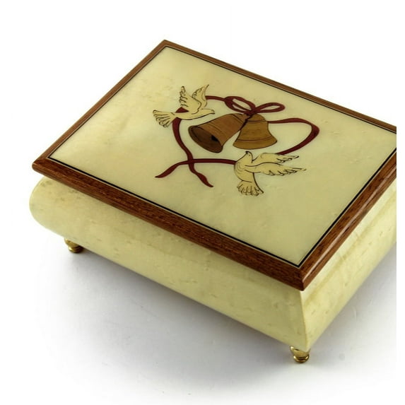 Eternal Wedding Theme of Doves and bells with Heart Sorrento Music Box - Teddy Bear's Picnic (John W Bratton)