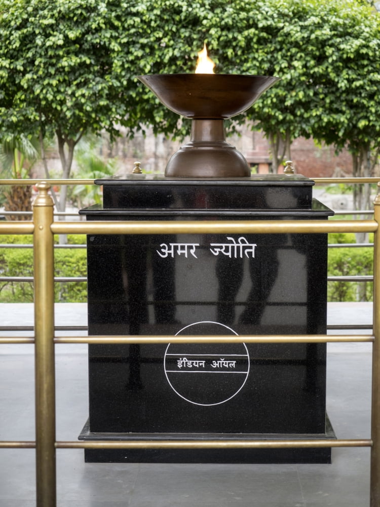 Eternal flame at Jallianwala Bagh Amritsar Punjab India Canvas Art - Panoramic Images (12 x 16)