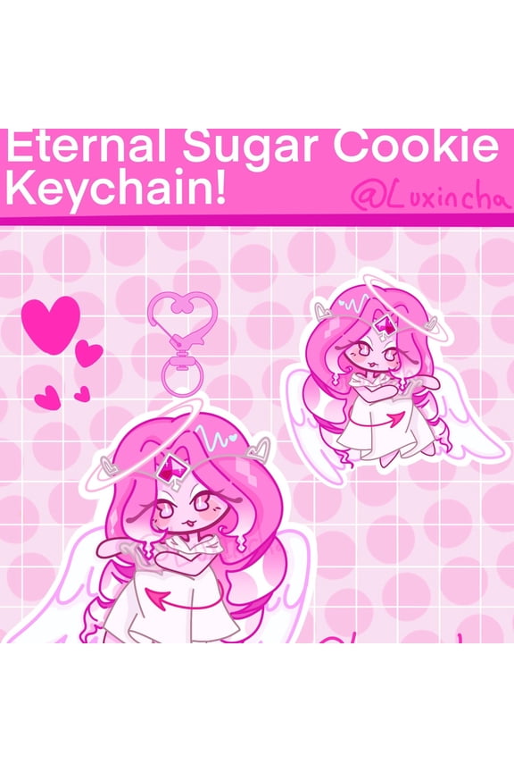 Eternal sugar Cookie run kingdom keychain! (1 keychain)