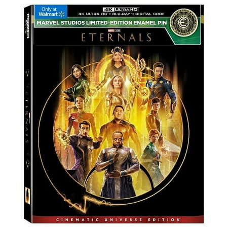 Eternals (Walmart Exclusive) (4K Ultra HD + Blu-Ray + Digital Code) Limited Edition Enamel Pin