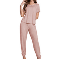thumbnail image 1 of Eternatastic Women's 2 Piece Pajama Sets Soft Short Sleeve Sleepwear Pajamas Ladies Lounge Sets, 1 of 7