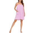 thumbnail image 1 of Eternatastic Womens Bath Shower Wrap Body Towel Terry Cloth Spa Bath Towel Wrap with Adjustable Closure, 1 of 7