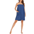 thumbnail image 1 of Eternatastic Womens Bath Shower Wrap Body Towel Terry Cloth Spa Bath Towel Wrap with Adjustable Closure, 1 of 6
