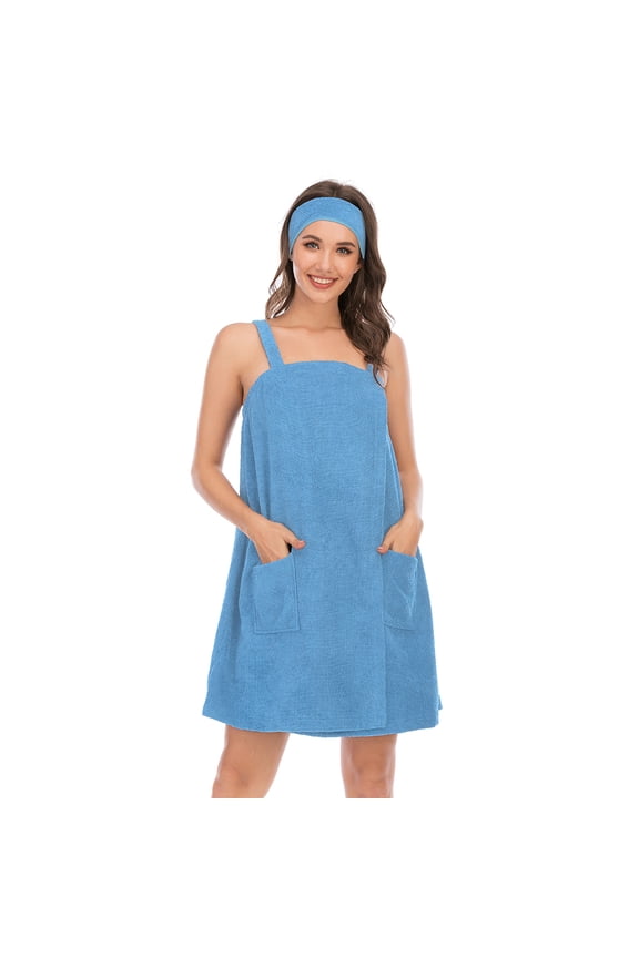 Womens Bath Shower Wrap Body Towel Wraps Spa Gym Pool Travel Bath Towels with Pockets