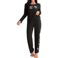 thumbnail image 1 of Womens Long Sleeve Pajama Set Pajamas Top and Pants Round Neck Pjs Set Soft Sleepwear Loungewear, 1 of 7