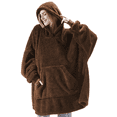 thumbnail image 1 of Eternatastic Womens Oversized Hoodies Pullover Sweater Fuzzy Fleece Sweatshirt with Pockets, 1 of 6