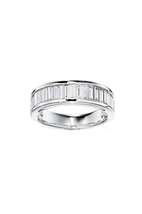 Eternity Baguettes Anniversary Wedding Band Ring for Women Ginger Lyne Collection