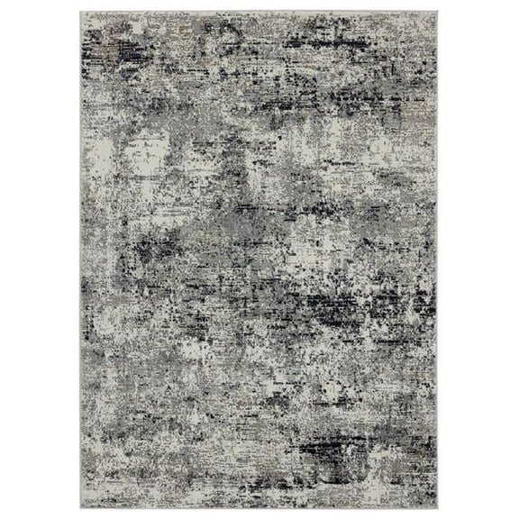 Eternity Barcelona Charcoal Accent Rectangle Rug, 1 ft. 11 in. x 3 ft.