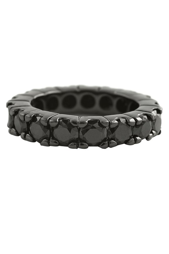Eternity CZ Black Bling Bling Ring