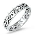 thumbnail image 1 of Eternity Celtic Design Ring .925 Sterling Silver Band Jewelry Female Male Unisex Size 7, 1 of 4