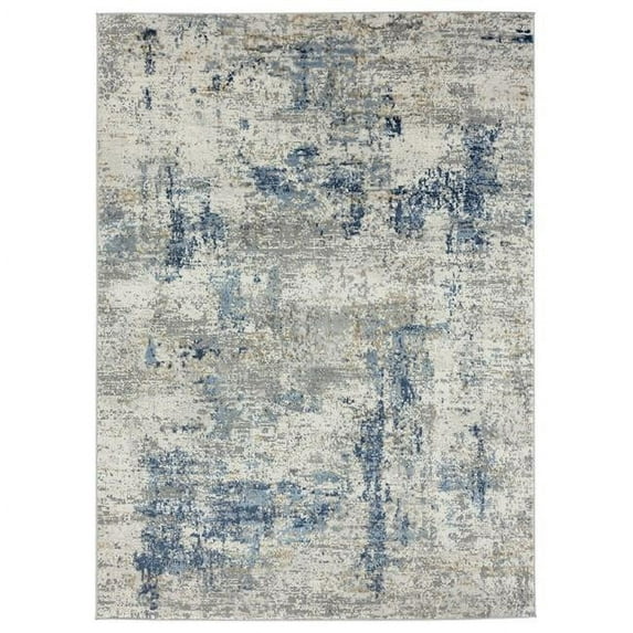 Eternity Elixir Blue Rectangle Rug, 12 ft. 6 in. x 15 ft.