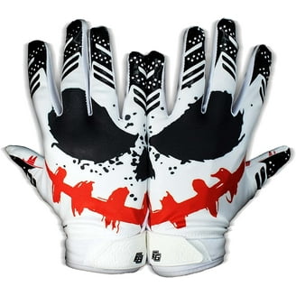 Nike Youth Vapor Jet Football Gloves White/Black Print Youth