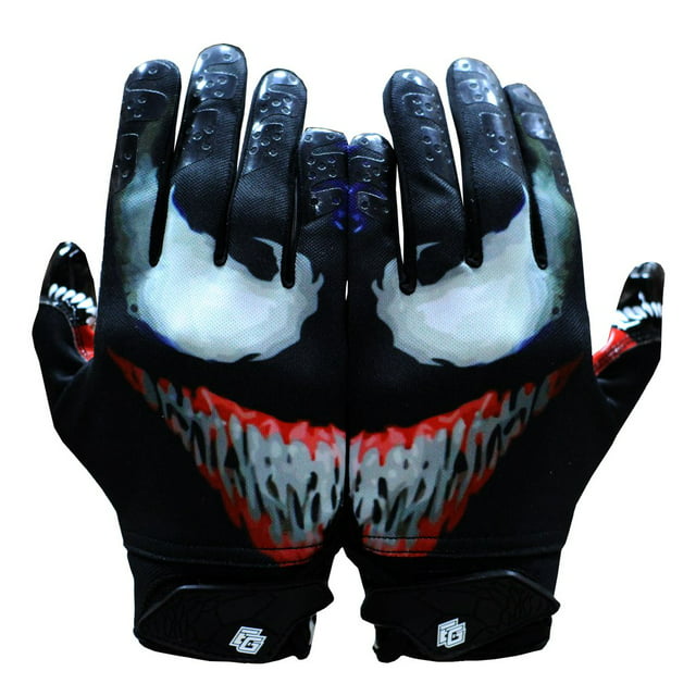 Eternity Gears Villain Football Gloves - Pro Elite Super Sticky Receiver Football Gloves - Adult Sizes
