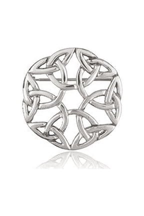Eternity Knot Pewter Brooch