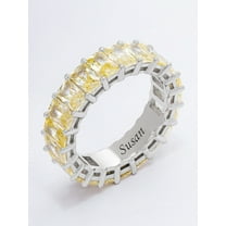 Eternity Ring with Simulated Citrine Birthstones