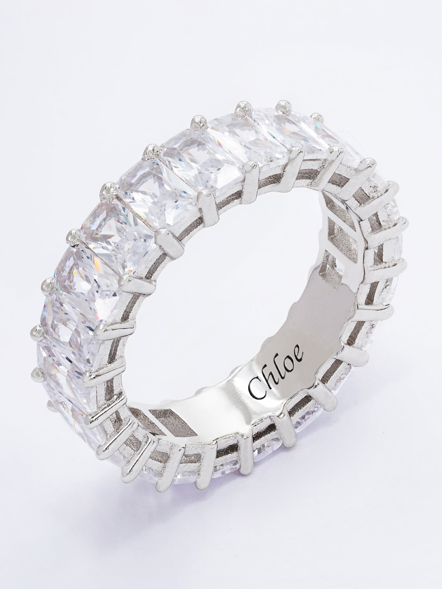 Eternity Ring with Simulated Cubic Zirconia Birthstones