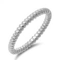 thumbnail image 1 of Eternity Rope Chain Design Ring .925 Sterling Silver Band Jewelry Female Male Unisex Size 6, 1 of 4