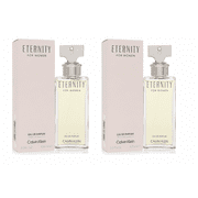 Eternity by Calvin Klein for Women Eau De Parfum EDP Spray 3.3 oz / 100 ml Each, 2-Pack