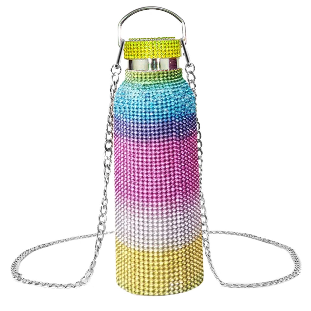 Bling Thermal Bottle Double Stainless Steel Water Cup - Temu