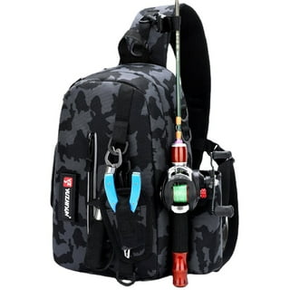 Fishing Backpack Waterproof Tackle Bag with Protective Rain Cover