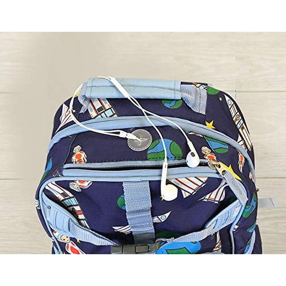 Ethan & Emerson School Backpack, Navy Shuttle (Large)