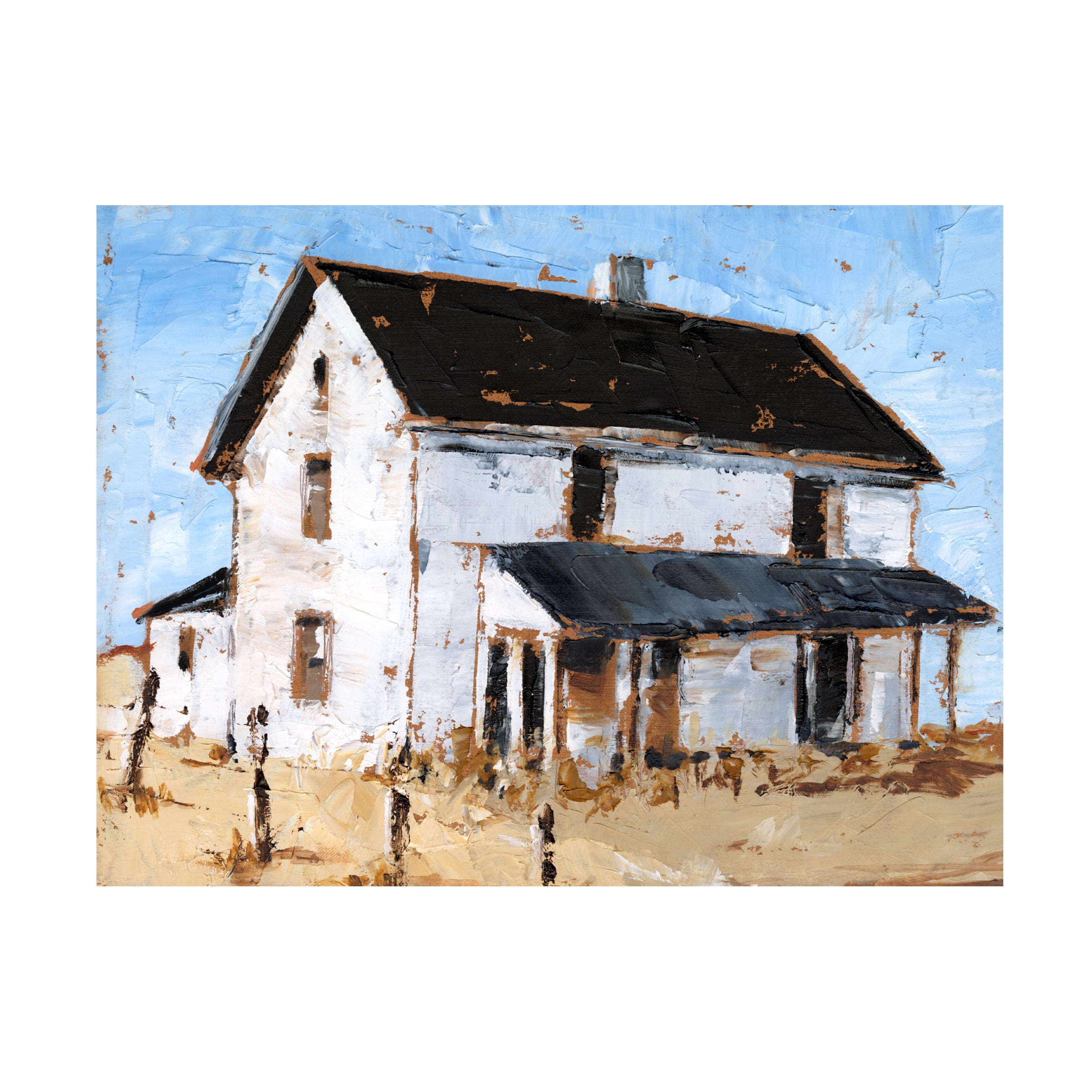 Ethan Harper 'Abandoned Farmhouse I' Canvas Art