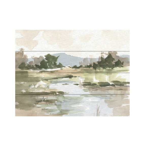 Ethan Harper 'Autumn Stream I' Wood Slat Art 12x16