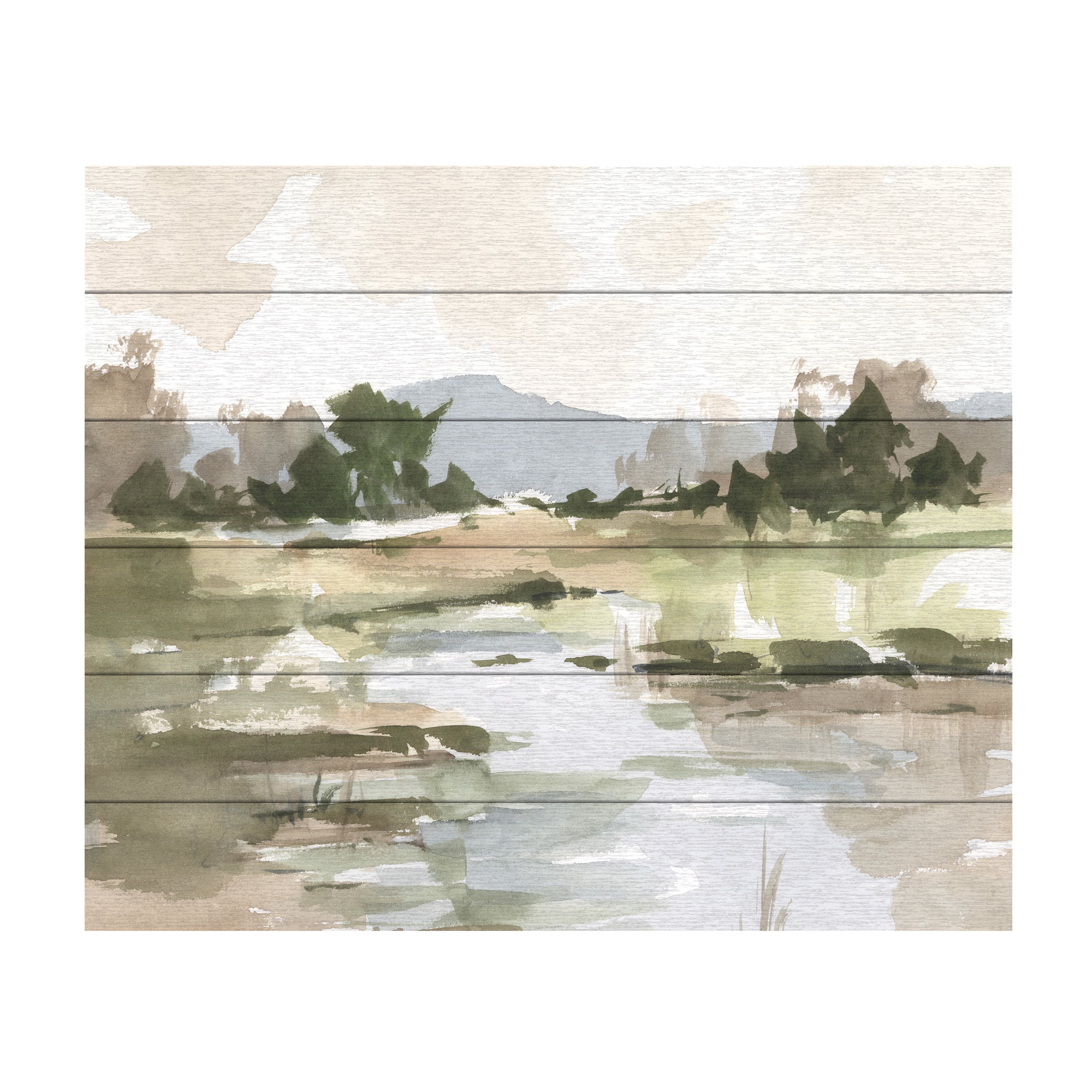 Ethan Harper 'Autumn Stream I' Wood Slat Art 18x22
