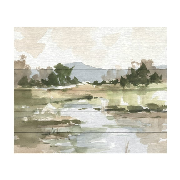 Ethan Harper 'Autumn Stream I' Wood Slat Art 18x22