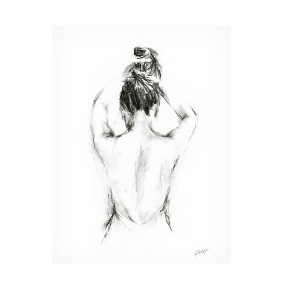 Trademark Fine Art Ethan Harper Back Study I Canvas Wall Art - 24x32