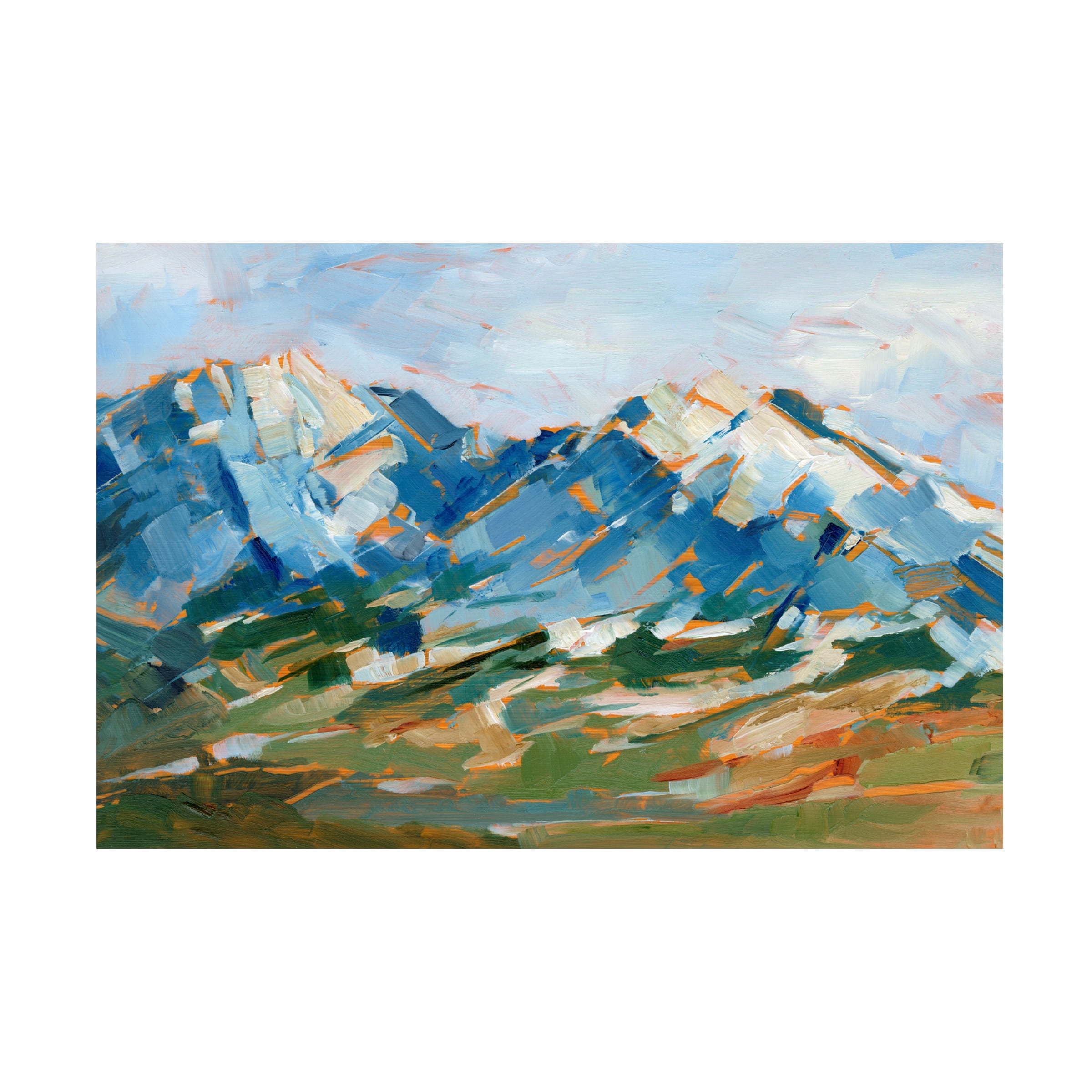 Ethan Harper 'Blue Mountain Peaks I' Canvas Art